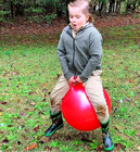 Space Hopper Ball with Air Pump 18in/45cm Diameter Bouncer Hippity Hoppity Hop Ball for Children