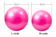 Smooth Solid Color Yoga Ball Bouncyband Balance Ball 55cm