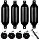 Boat Fender 4 Pack Boat Bumpers Fenders with 4 Ropes Boat Bumpers for Pontoon Boat Fenders Inflatable