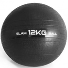 Classic Weight PVC Slam Ball Strength Core Training Balls With Sand Inside Black 12KG