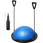 Blue Fitness Gym Yoga Pilates Training Ball Half Balance Ball With Pump