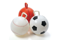 Non Toxic Space Hopper Ball Basketball Inflatable Toy Bouncing Ball With Handle