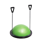 Half Ball Balance Trainer with Straps Yoga Balance Ball Anti Slip for Core Training Home Fitness Strength Exercise