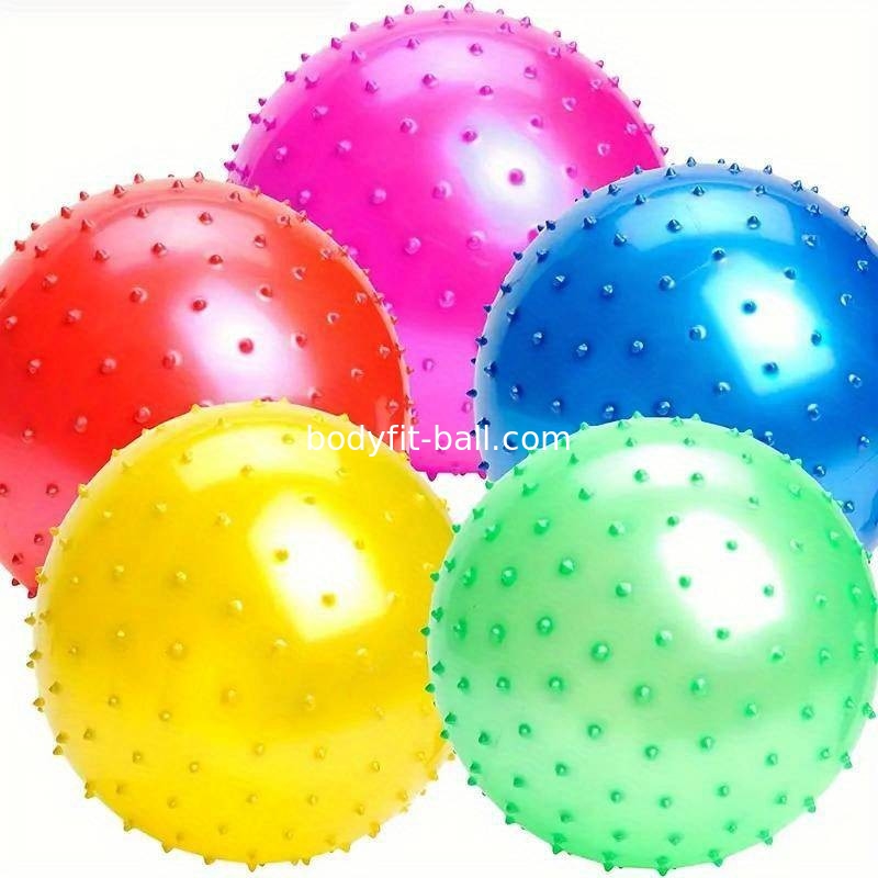 Soft Tactile Sensory Balls for Toddlers - Inflatable Knobby Bouncy Massage Balls for Sports Playground and Home Use
