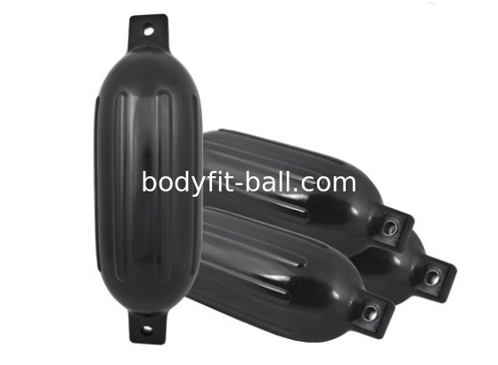 Durable Black PVC Inflatable Bumper Shield Protection Ribbed G Marine Boat Fender