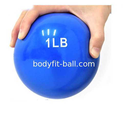 Soft PVC Sand Fill Handle Weight Ball 1LB Fitness Exercise Lifting Training