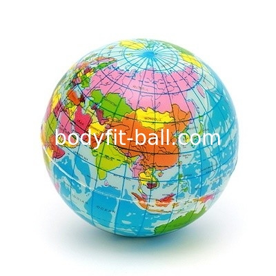 20cm Inflatable PVC Toy Ball Kids Sports Toy Play With Globe Printing Plastic
