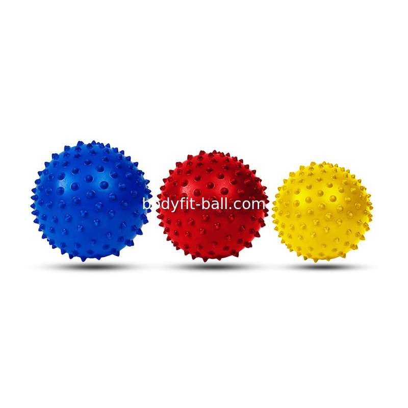 Spiky Massage Balls For Foot, Back, Muscles ，3 Soft To Firm Spiked Massager Roller Orb Set For Plantar Fasciitis